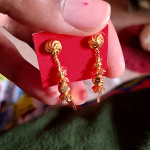 Golden Treditional  Earrings