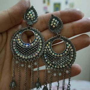 Multicolored Oxidised Earrings