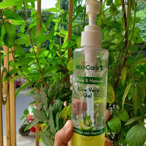 Pure & Natural Aloe Vera Gel By Wishcare, 85% Left