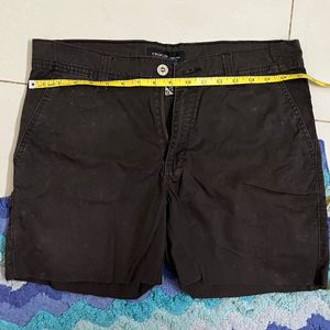 Unisex dark brown shorts