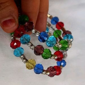 Adjustable Crystal And Ad Stone's Bracelet