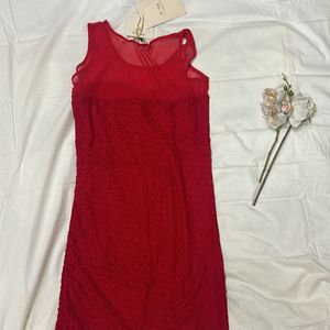 Romantic Red Dress Sweetheart Deck