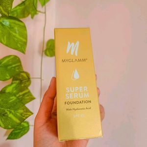 MyGlamm Super Serum Foundation - 401W Toffee, 33 gm | Liquid Foundation with Hyaluronic Acid | 8 Hr+ Long Lasting & Hydrating Foundation with SPF 30