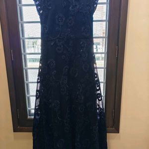 Navy Blue Partywear Gown