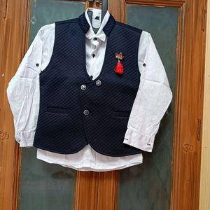 Party Wear Waist Coat And Shirt