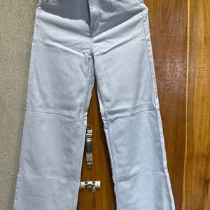 H&M Flared Blue Twill Trouser