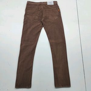 CHOCOLATE STRAIGHT FIT JEANS FOR MEN