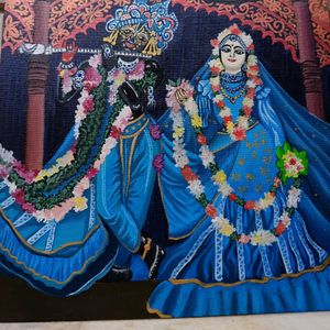 Iskcon Radha Krishna Painting