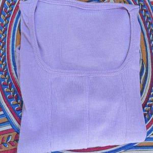 Lavender Crop Top