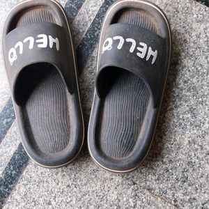 Its A Black With Hello Sandal