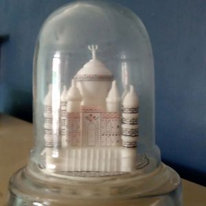 Taj Mahal In Glass Case Souvenir