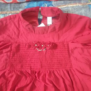 New Women Top Red XL (40-44)