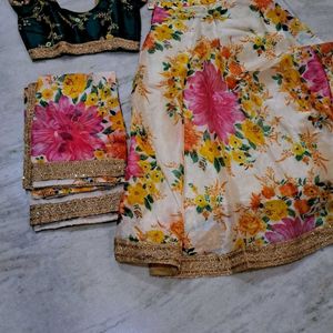 Organza Silk Lehenga