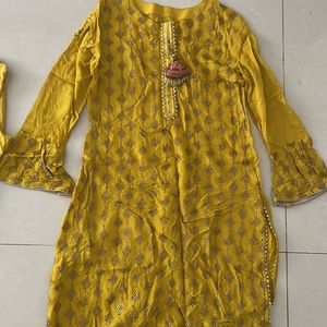 Yello Ethnic Dress