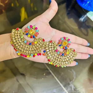 Multicolor Kundan Earring