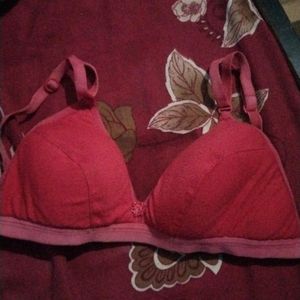 Red Padded Bra