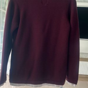 Kids Maroon Full Sleeves T shirt