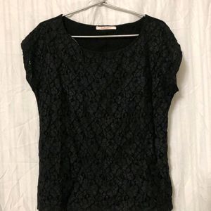 Black Lace Top For Women