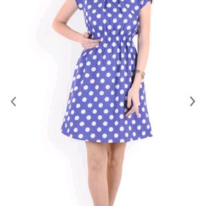 Blue Polka Dot Dress