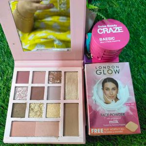 Swiss Beauty Eyeshadows & London Glow Face Powder