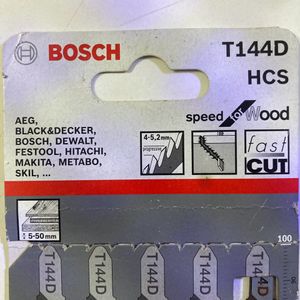 Bosch T144D Jigsaw Blades 5pcs Wood Cutter,