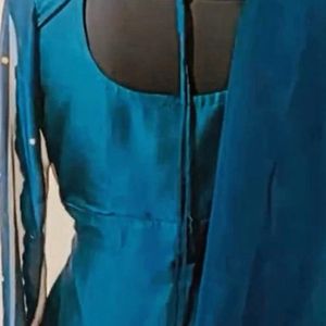 Teal blue Kurti set