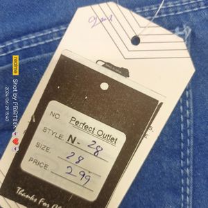 (N-28) Size Straight Denim Jeans