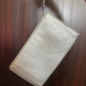 Michael Kors Metallic Wristlet Clutch