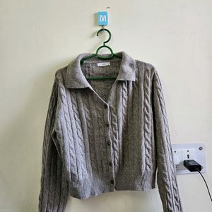 Cardigan Grey Thrifted