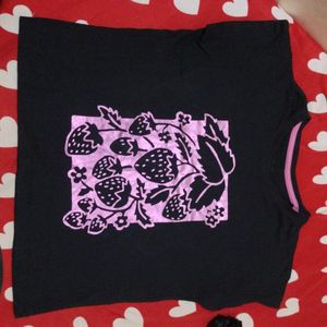 Strawberry Shinning Zudio Tshirt