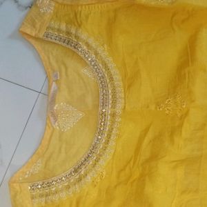 Yellow Long Kurti