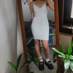 Hnm Ribbed Bodycone Dress