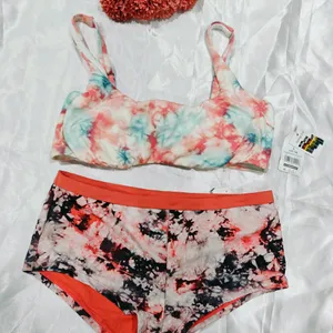 Imported Tie Die Bra Set