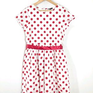 WHITE & RED POLKA DOTS DRESSES