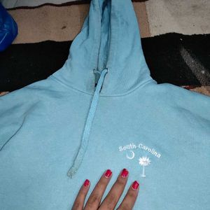 Sky-blue Oversized Hoodie Men/Women