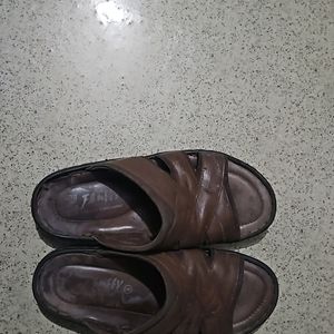 Red Chief Leather Slippers