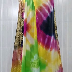 Multicolored Saree