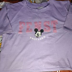 Levender Mickey Mouse Tshirt🩵💙💜