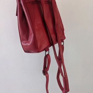 Beautiful Red Small Fancy Backpack For Women&kids