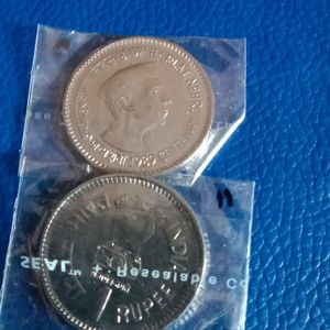 Jawaharlal Nehru 1 Rs Coin Old