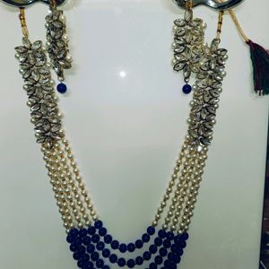 Long Necklace With Earrings