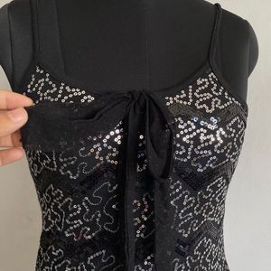 Shimmer Black Versatile Camisole