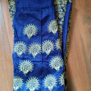 Semi Stiched Navy Blue Lehnga Choli