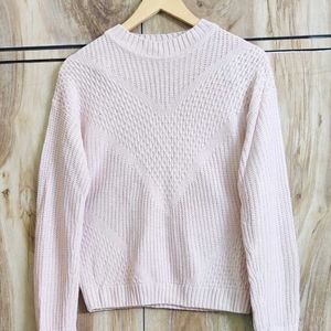 Peach Colour Self Design Sweater Size-36-38