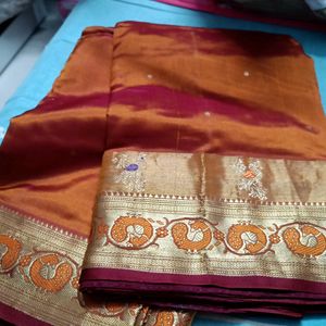 Pure Silk Peshwai Broad Border