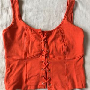 Orange Crop Top