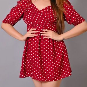 Stylishly Pretty PolkaDot Dress