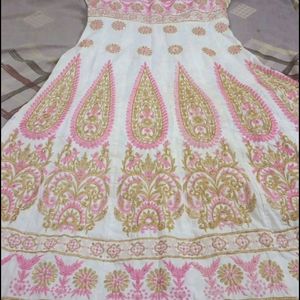 White Anarkali Kurti