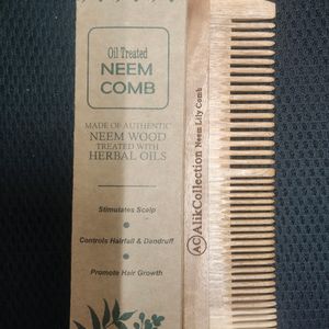 Neem Wood Comb For Hair Growth And Shine