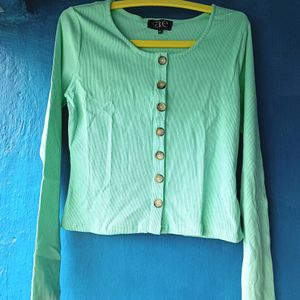 🆕Neon Green Cardigan/Top(This Is New Without Tag)